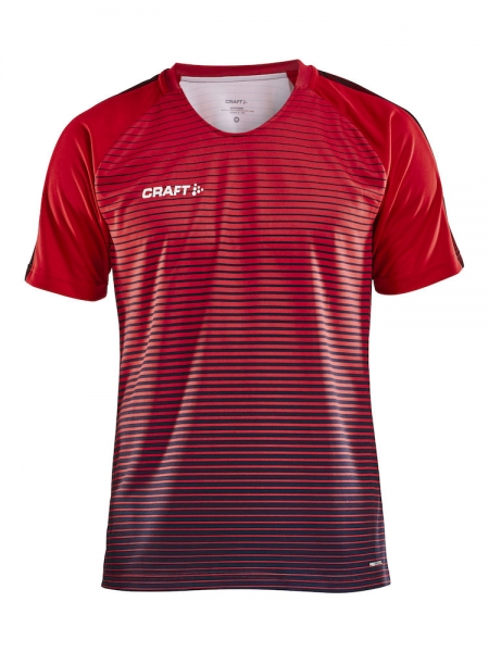 Kinder Craft Pro Control Stripe Trikot - Rot/Schwarz